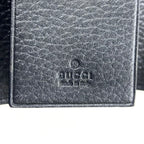 Gucci GG Marmont Petit Leather Black Beige Key Case Gold Key Holder — view 4