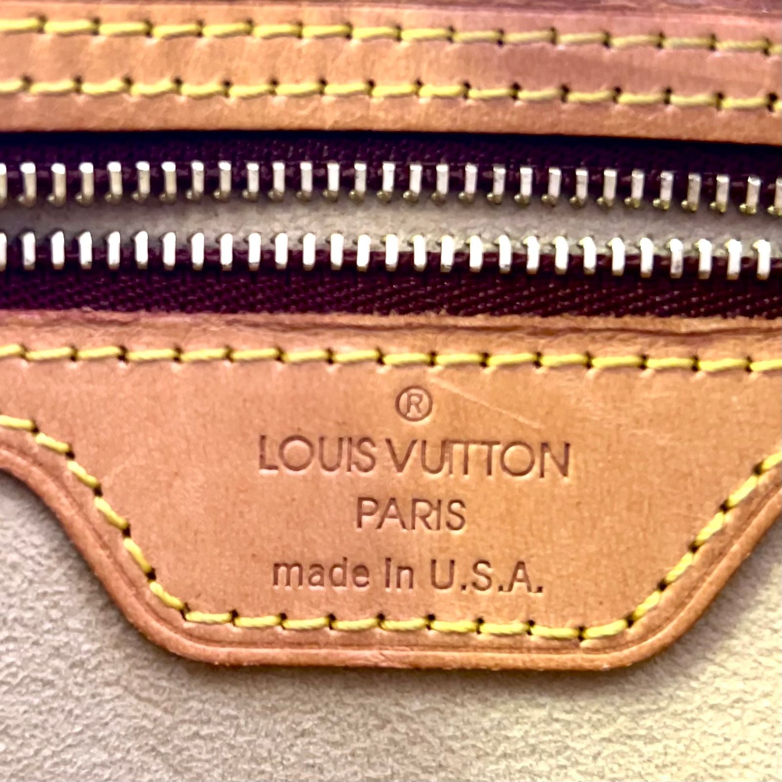 Louis Vuitton Looping Monogram Leather Brown Light Handbag Gold — view 4