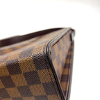 Louis Vuitton Tribeca Carre Damier Ebene Leather Brown Shoulder Bag Gold — view 9