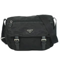 Prada Nylon Shoulder Bag Pochette Black