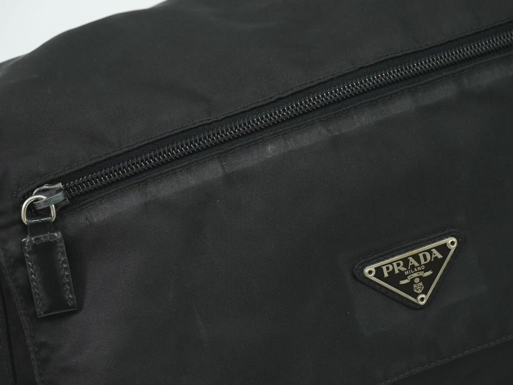Prada Nylon Shoulder Bag Pochette Black — view 7