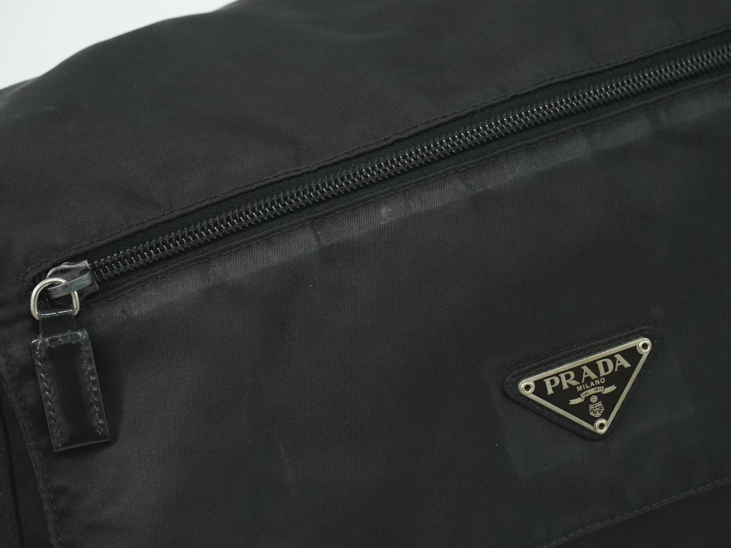 Prada Nylon Shoulder Bag Pochette Black — view 7