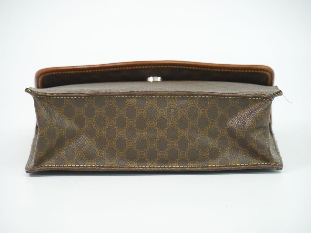 Celine Macadam Handbag Brown — view 3