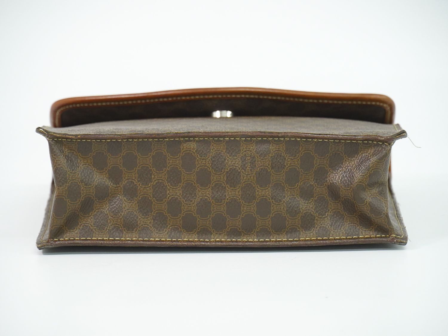 Celine Macadam Handbag Brown — view 3
