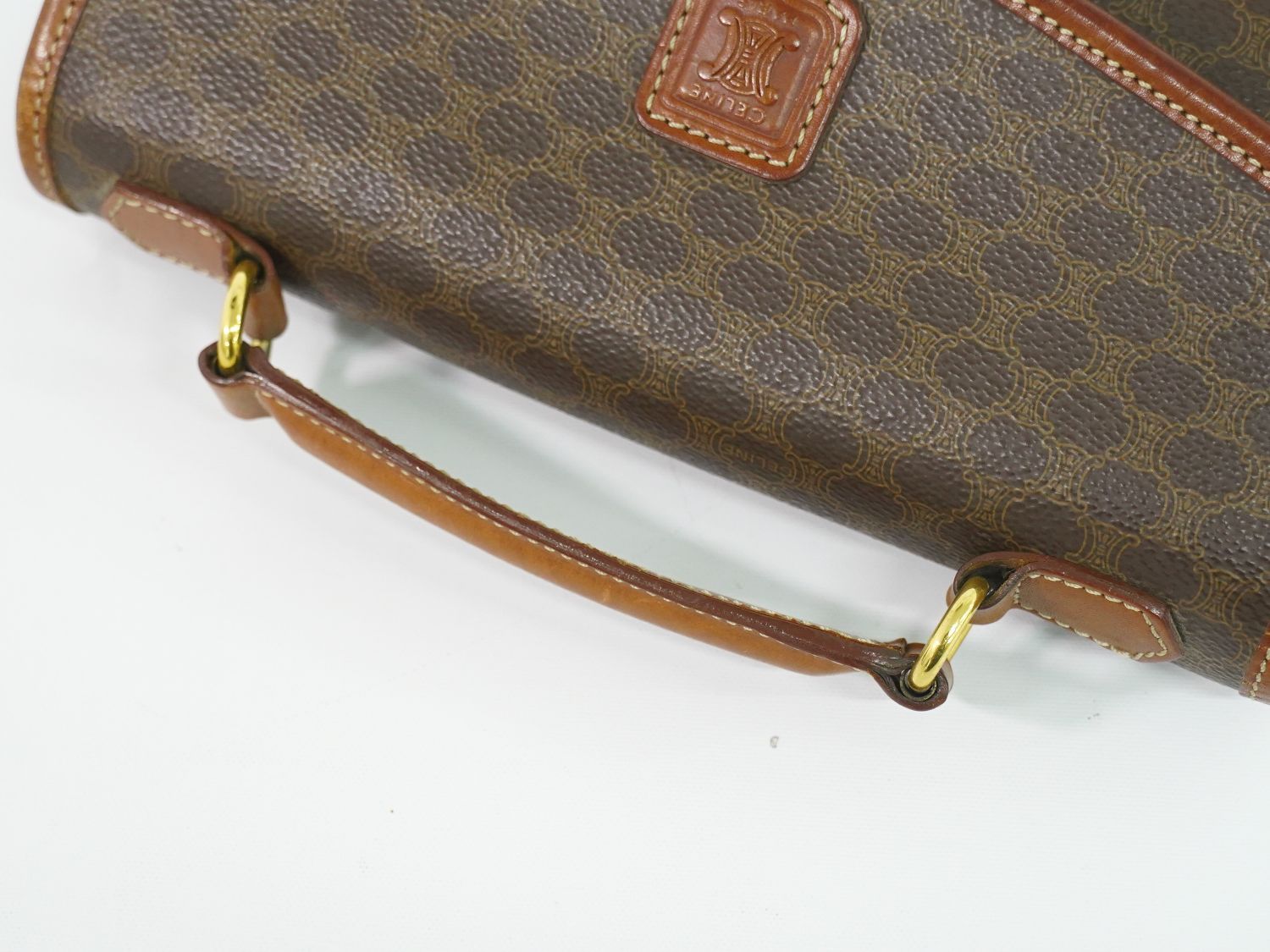 Celine Macadam Handbag Brown — view 4
