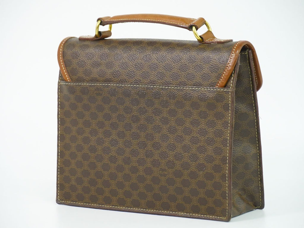 Celine Macadam Handbag Brown — view 2