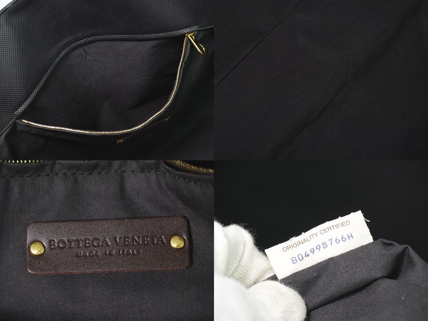 Bottega Veneta Marco Polo Tote Leather Black — view 9