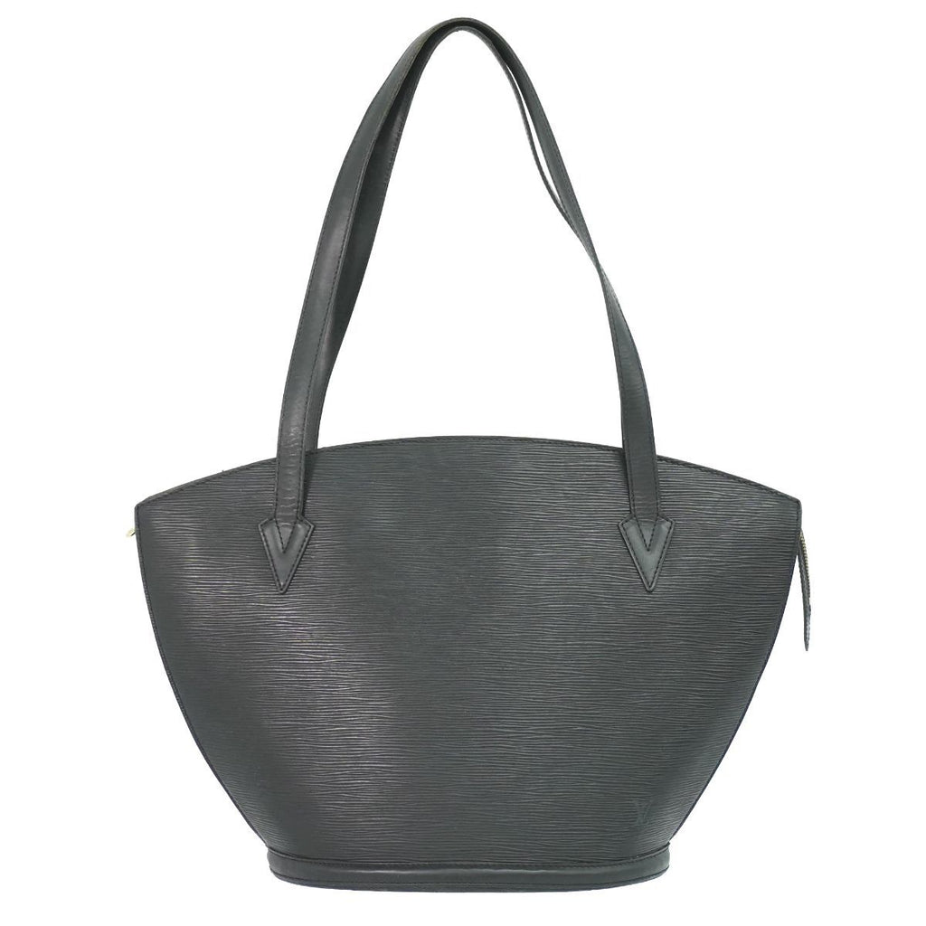 Louis Vuitton LV Saint Jacques Shopping Epi Leather Shoulder Bag Tote Black