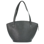Louis Vuitton LV Saint Jacques Shopping Epi Leather Shoulder Bag Tote Black