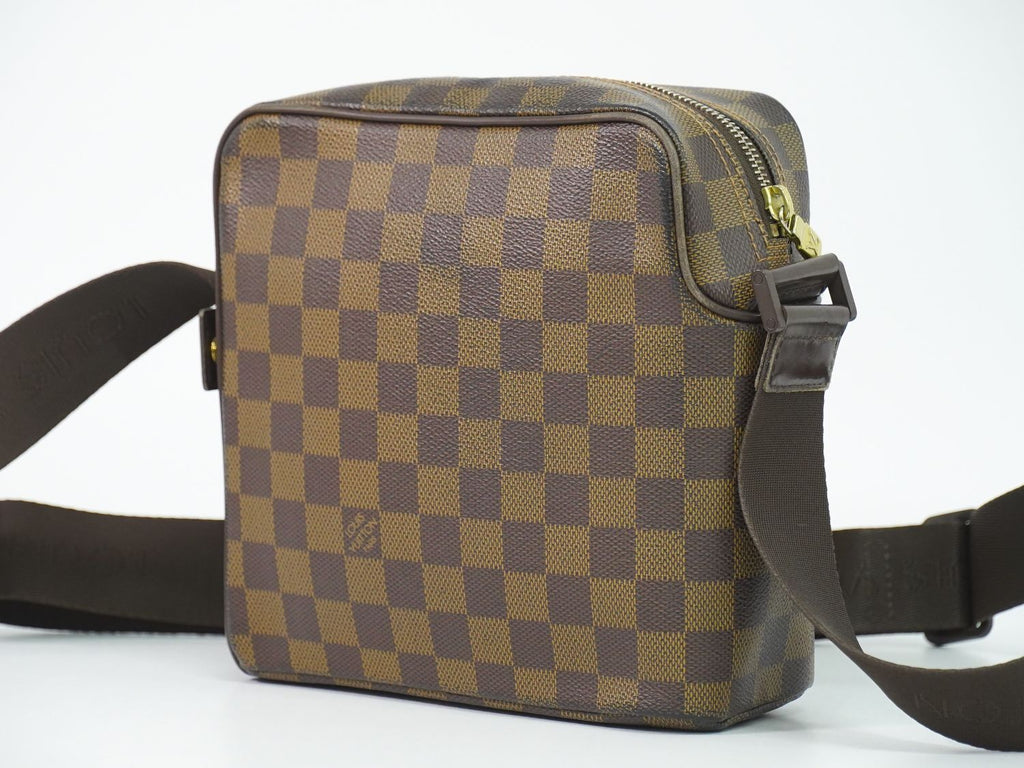 Louis Vuitton LV Olaf PM Damier Ebene Shoulder Bag Pochette Brown Olav — view 2