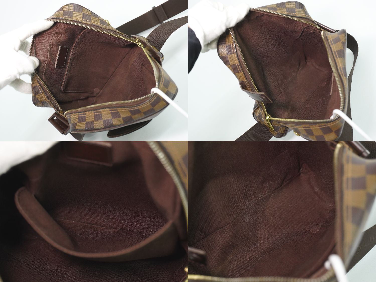 Louis Vuitton LV Olaf PM Damier Ebene Shoulder Bag Pochette Brown Olav — view 8