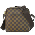 Louis Vuitton LV Olaf PM Damier Ebene Shoulder Bag Pochette Brown Olav