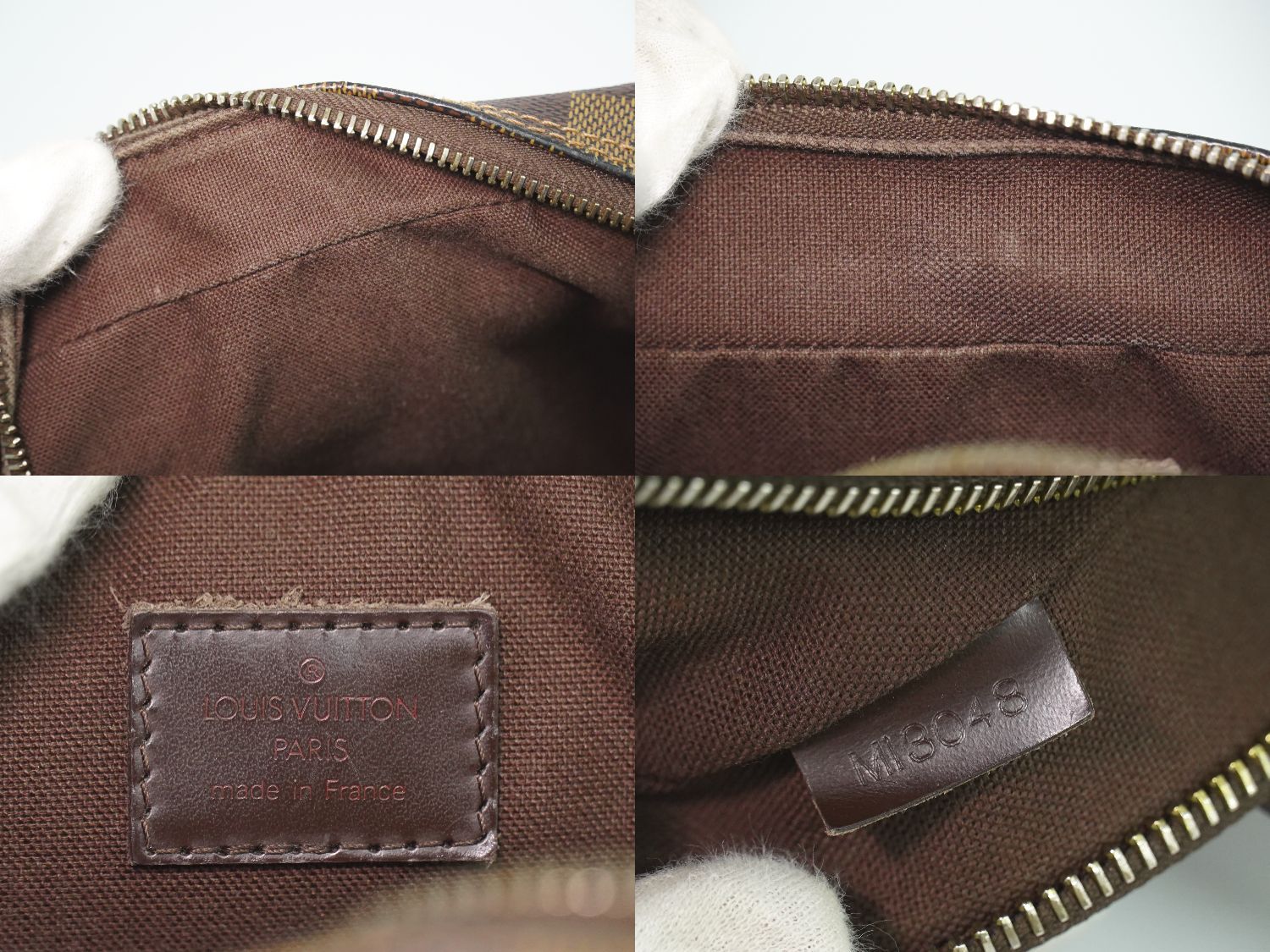 Louis Vuitton LV Olaf PM Damier Ebene Shoulder Bag Pochette Brown Olav — view 9