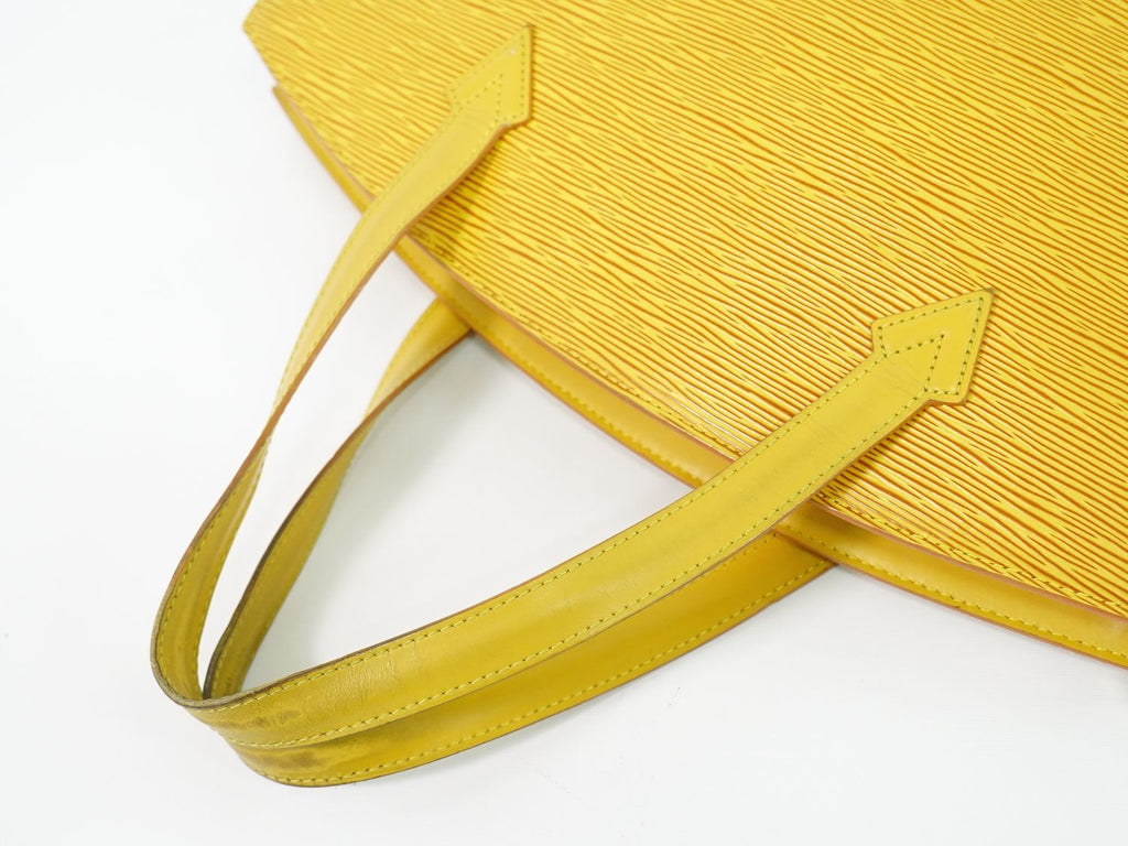 Louis Vuitton LV Saint Jacques Epi Leather Handbag Yellow — view 4