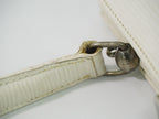 Fendi Logo Handbag Leather White — view 5