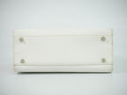 Fendi Logo Handbag Leather White — view 3