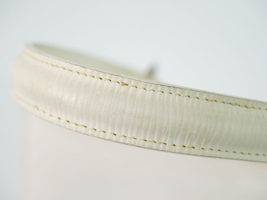 Fendi Logo Handbag Leather White — view 6