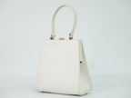 Fendi Logo Handbag Leather White — view 2