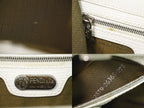 Fendi Logo Handbag Leather White — view 9