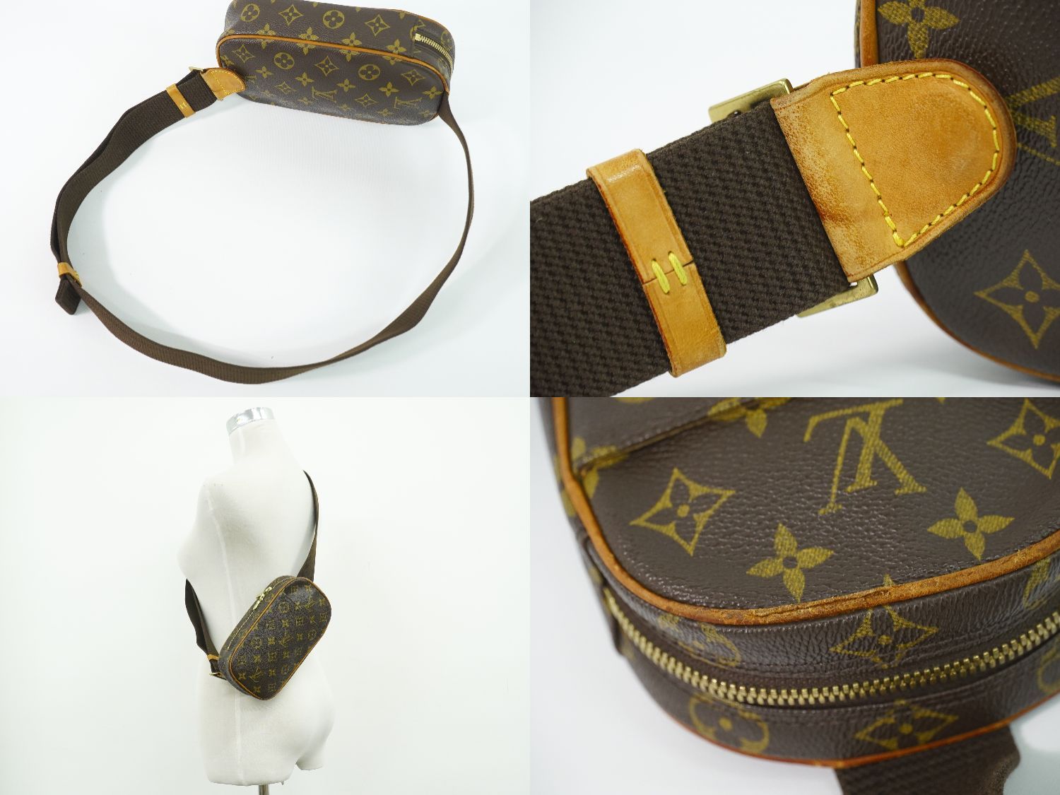 Louis Vuitton LV Pochette Gange Monogram Belt Bag Brown — view 6