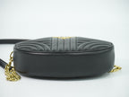 Prada Diagram Chain Shoulder Bag Pochette Leather Black Diagramme — view 3