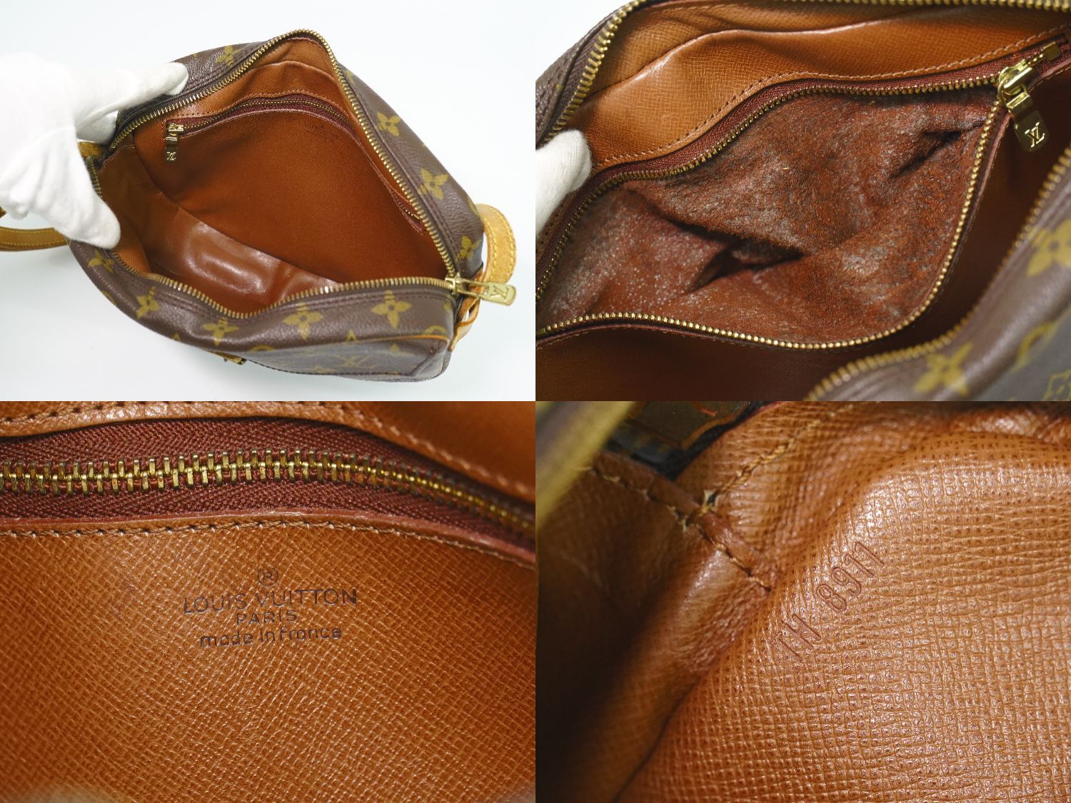 Louis Vuitton LV Jeune Fille Monogram Shoulder Bag Pochette Brown — view 9