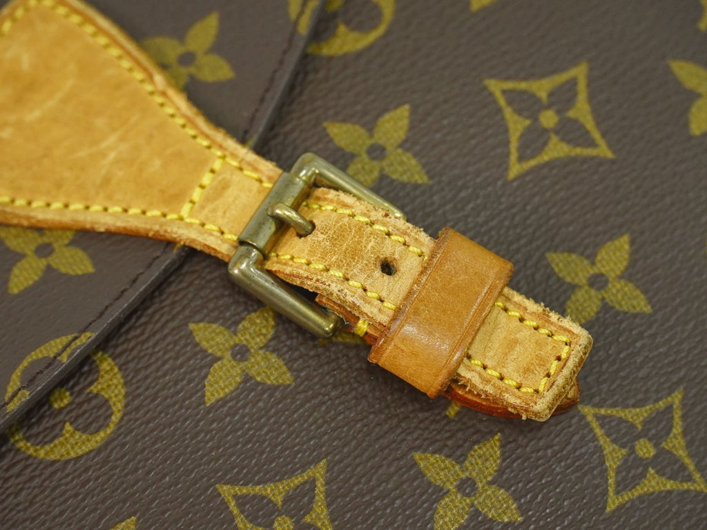 Louis Vuitton LV Jeune Fille Monogram Shoulder Bag Pochette Brown — view 7