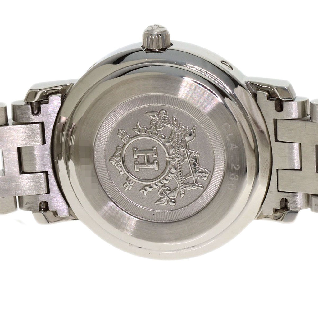 Hermes Clipper Cles Diamond Watch SS — view 6