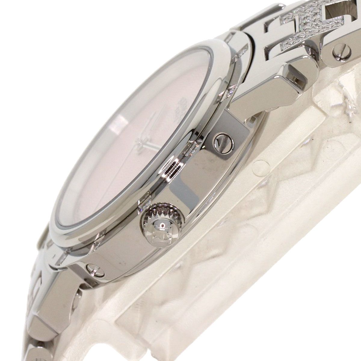 Hermes Clipper Cles Diamond Watch SS — view 5