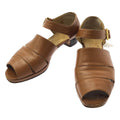 Hermes Leather Strap Sandals 37 Brown