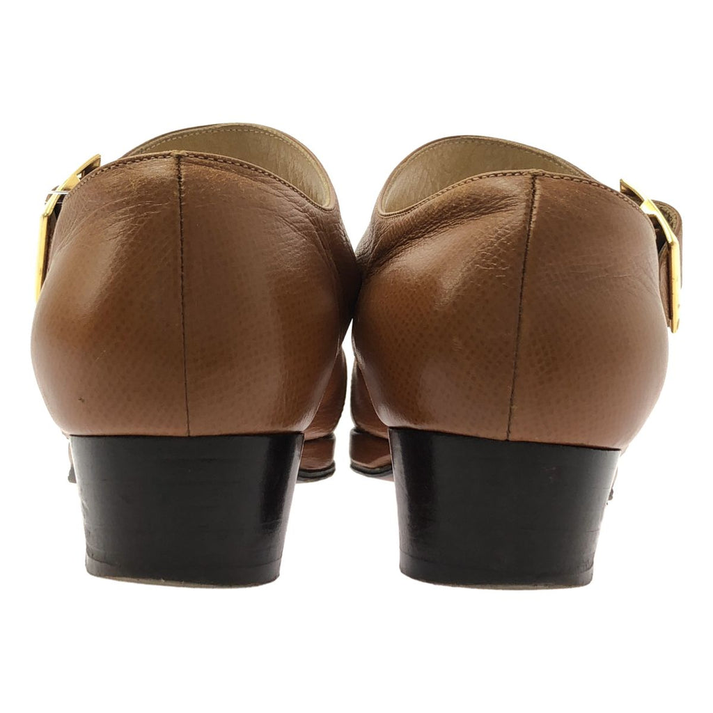 Hermes Leather Strap Sandals 37 Brown — view 3