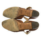 Hermes Leather Strap Sandals 37 Brown — view 5