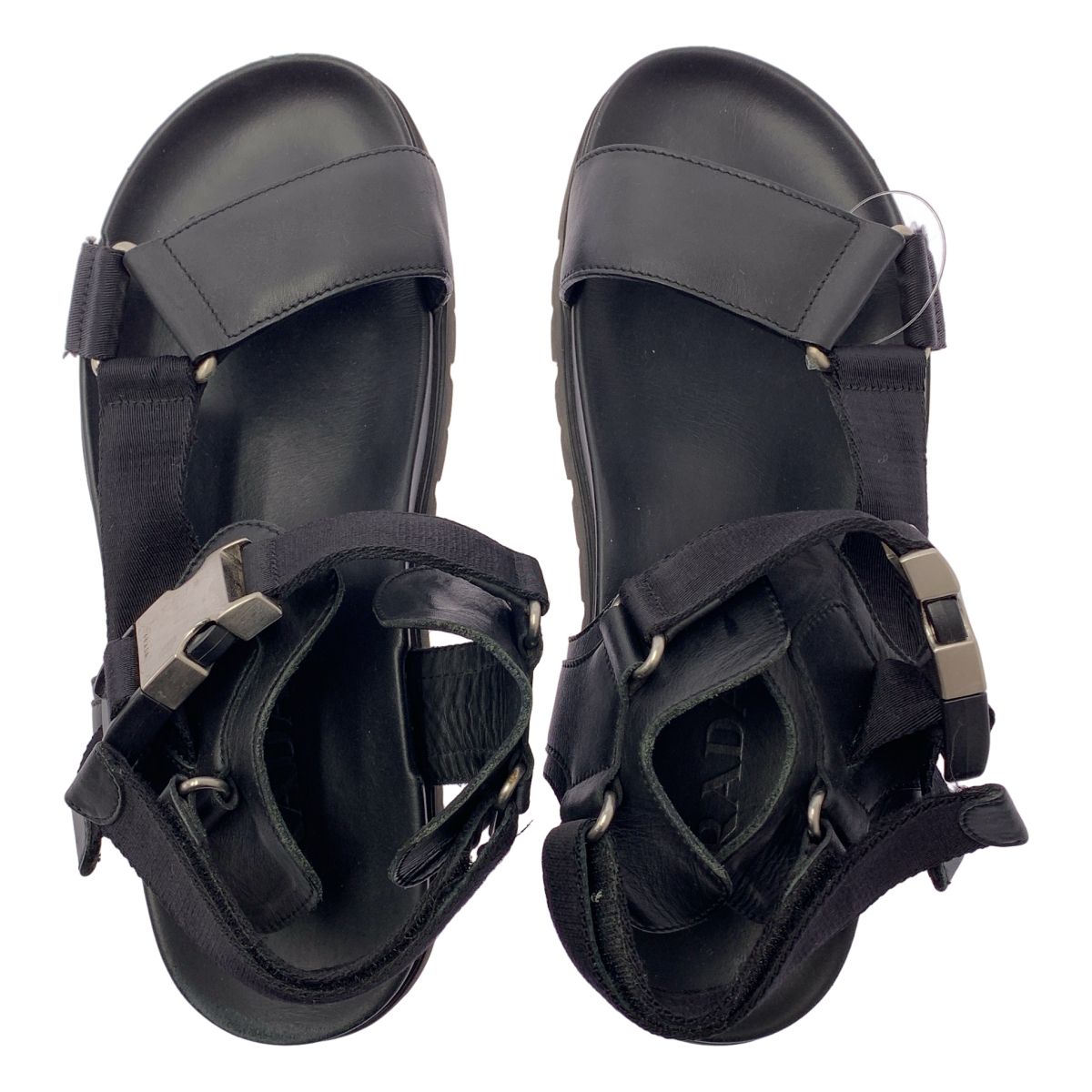 Prada Ankle Strap Sandals 8.5 Black — view 4