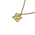 Fendi Necklace Calligraphy Gold