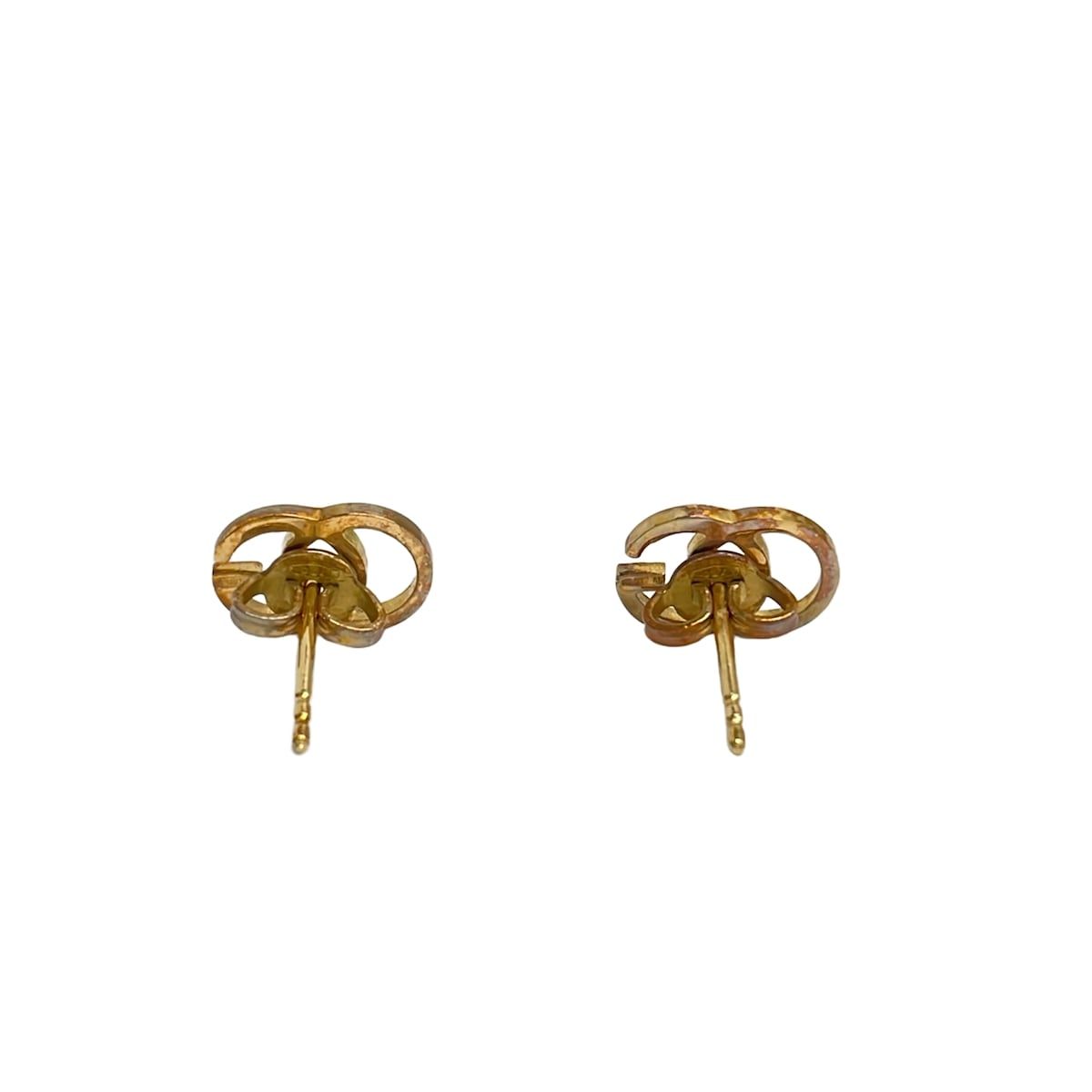 Gucci Earrings Double 18k Yellow Gold — view 2