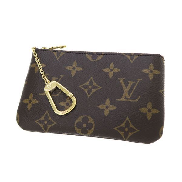 Louis Vuitton Monogram Card & Key Case Pochette Cles S Brown Key Holder