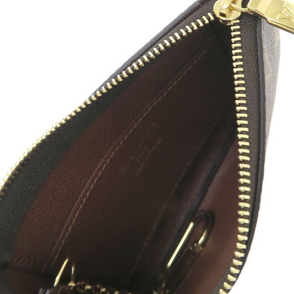 Louis Vuitton Monogram Card & Key Case Pochette Cles S Brown Key Holder — view 2