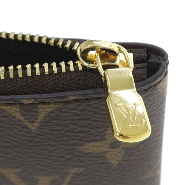 Louis Vuitton Monogram Card & Key Case Pochette Cles S Brown Key Holder — view 6