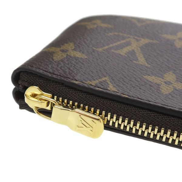 Louis Vuitton Monogram Card & Key Case Pochette Cles S Brown Key Holder — view 5