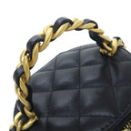 Chanel Quilted Vanity Chain Shoulder Black — view 4