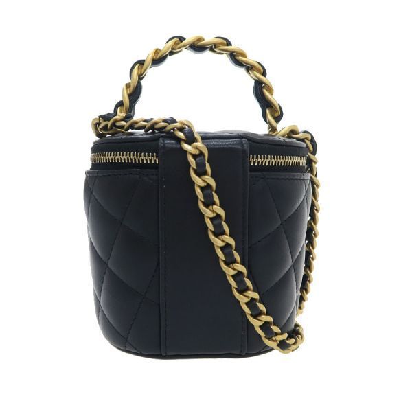 Chanel Quilted Vanity Chain Shoulder Black — view 3