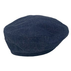 Hermes Hat 57 Navy Beret Denim Cotton