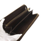 Louis Vuitton Damier Zippy Wallet Zip Around Coin Purse Brown — view 6