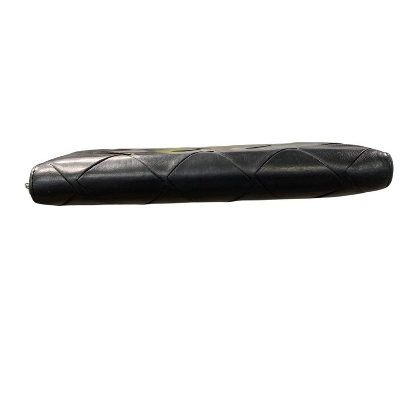 Bottega Veneta Wallet Zip Around Inch Recciato Black — view 6