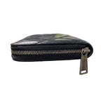 Bottega Veneta Wallet Zip Around Inch Recciato Black — view 3