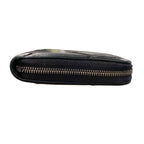 Bottega Veneta Wallet Zip Around Inch Recciato Black — view 7