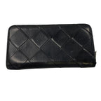 Bottega Veneta Wallet Zip Around Inch Recciato Black — view 2