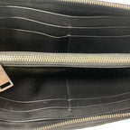 Bottega Veneta Wallet Zip Around Inch Recciato Black — view 9