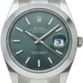 Rolex Datejust 41 Watch Oy Star Mint Green Box SS