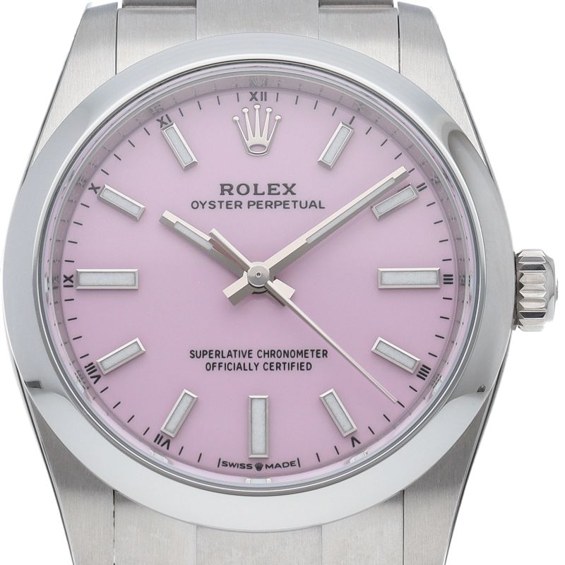 Rolex Oyster Perpetual 34 Watch Candy Pink QR Code